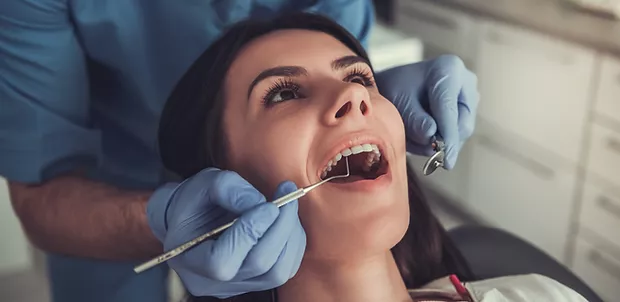 A dental examination at Beech Dental Practice